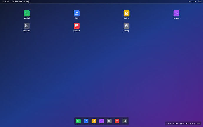 【Qwen3-Coder效果】生成 Linux 桌面网页 - 国产替代 - LINUX DO