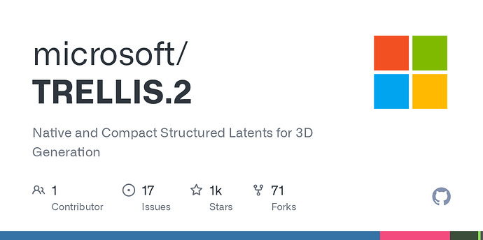 微软刚刚发布的这款图像转3D模型 TRELLIS 2-4B 有点太强了吧。。。 - 搞七捻三 - LINUX DO