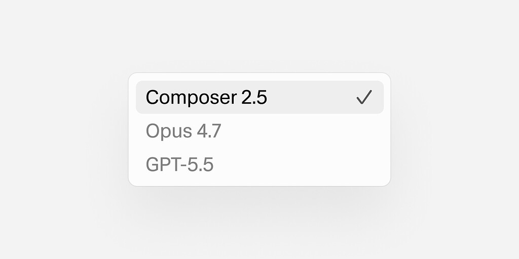 不执著于最强模型，Cursor Composer 2.5 可用了！ - 搞七捻三 - LINUX DO