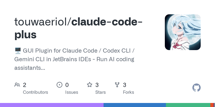 [开源项目] 我做了一个 Claude Code Jetbrains Plugin，在 Jetbrains 产品中也可以使用 Claude ...