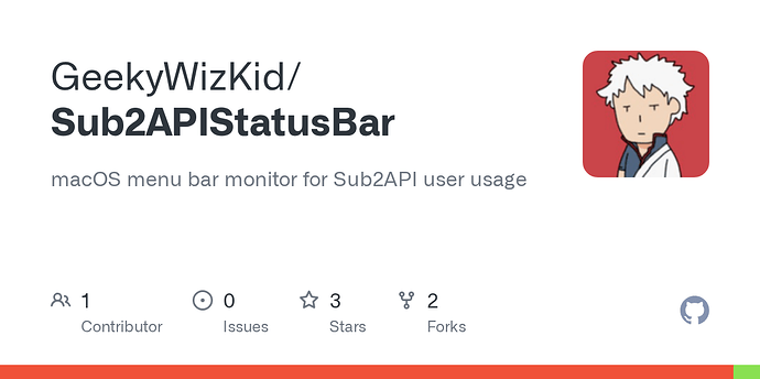 Sub2api Mac 端用量监控工具 - 开发调优 - LINUX DO