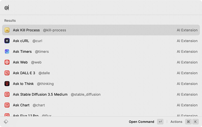 Raycast 推出 AI Extensions - 前沿快讯 - LINUX DO