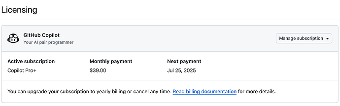 入手 Github Copilot Pro+ 啦！ - 搞七捻三 - LINUX DO