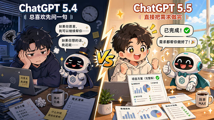 GPT 5.5终于不再问我愿不愿意，能一次性把活干完了 | Token消耗也大幅增加 - 搞七捻三 - LINUX DO