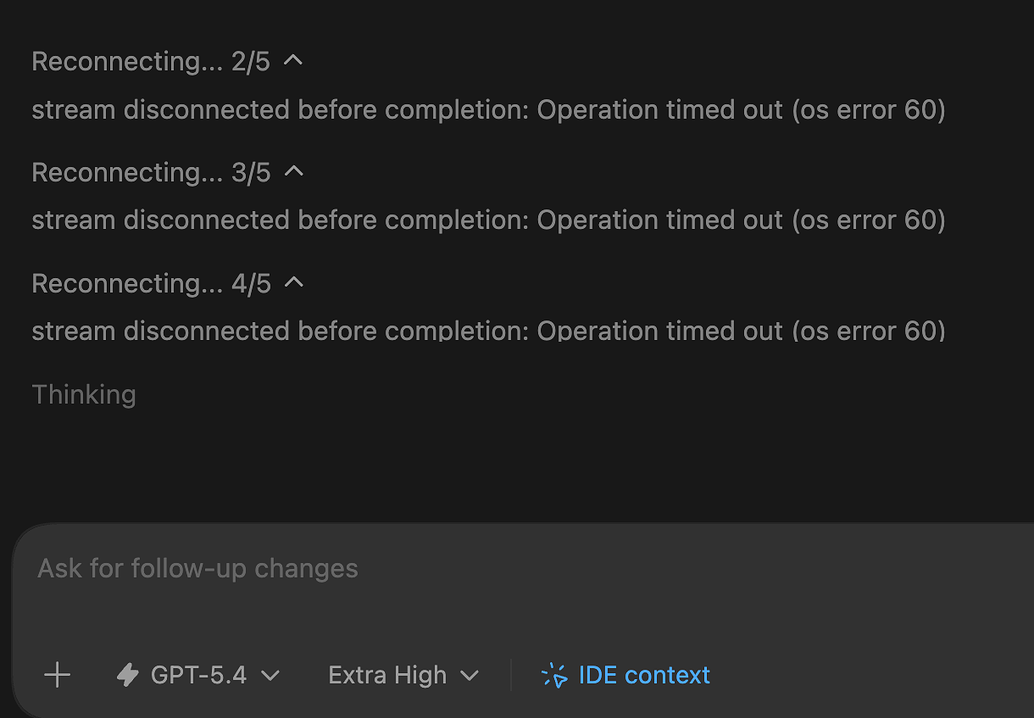 vscode codex 插件问题：stream disconnected before completion - 开发调优 - LINUX DO