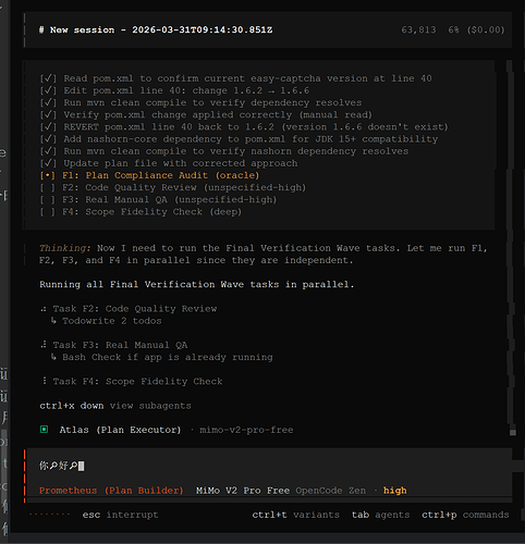 opencode 中文乱码 - 开发调优 - LINUX DO