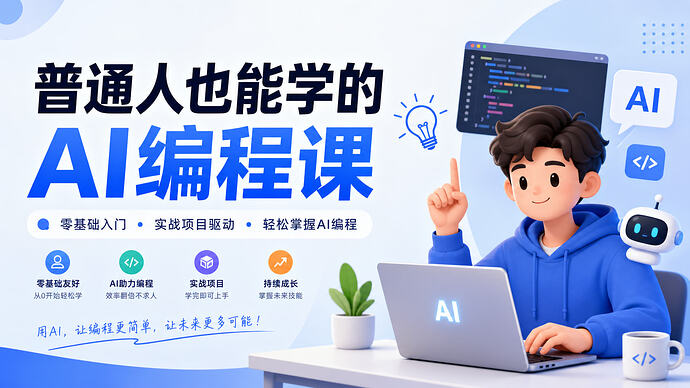AI编程入门教程：实操项目助力技能提升 - T4Fan 网盘资源