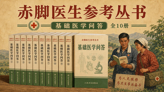 《赤脚医生参考丛书》,基础医学问答全10册