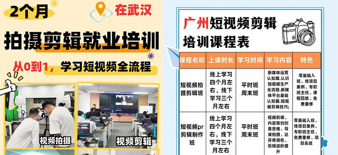 3个月速成视频剪辑入门班视频课程