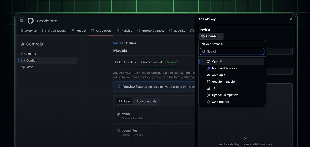 GitHub Copilot Chat开始测试BYOK（自定义api） - 前沿快讯 - LINUX DO