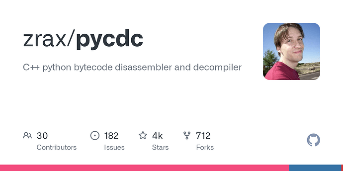 111 | disassembler for python bytecode | dis python... 哪位佬友有pyc反编译解决方案? - 开发调优 - LINUX DO