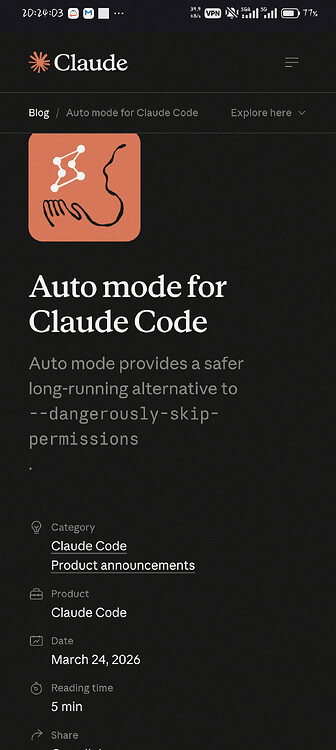 怎么在claude code中, 开启auto模式 - 搞七捻三 - LINUX DO