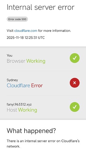 Cloudflare CDN大面积瘫痪 - 前沿快讯 - LINUX DO
