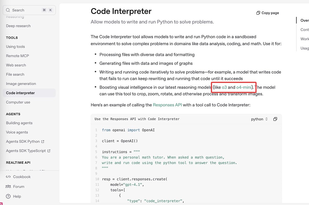 我想使用o3调用code interpreter的功能，有什么办法吗 - 开发调优 - LINUX DO