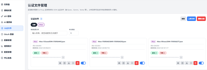 AI提供商认证文件