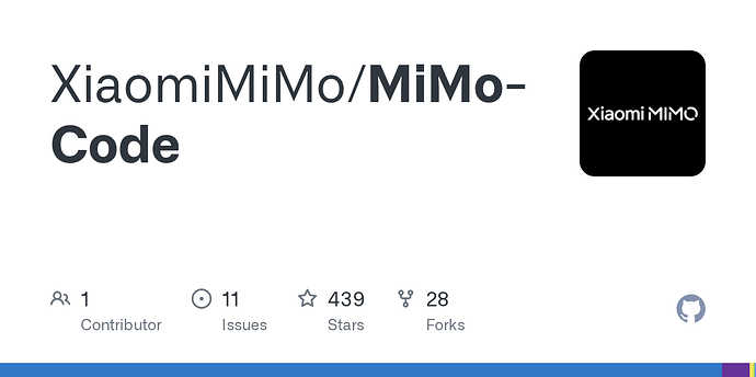 github MiMo Code开源发布，免登录免费用MiMo - 资源荟萃 - LINUX DO