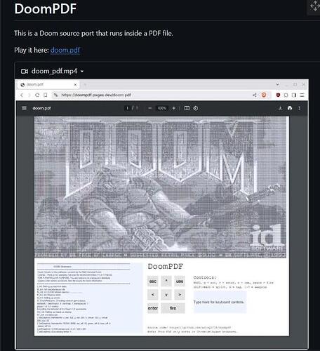 6MB PDF竟能运行Linux？这名高中生在PDF里玩DOOM后，再“整活” - 前沿快讯 - LINUX DO