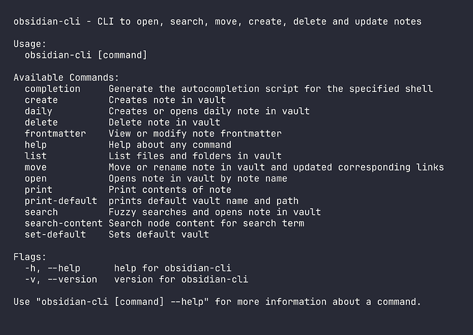 Obsidian 也有 cli了 - 资源荟萃 - LINUX DO