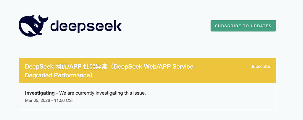deepseek 网页/app性能异常 - 开发调优 - LINUX DO