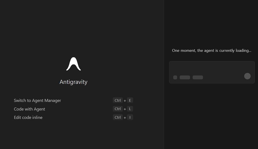 【已解决】为啥我的google antigravity一直卡在：One moment, the agent is currently ...