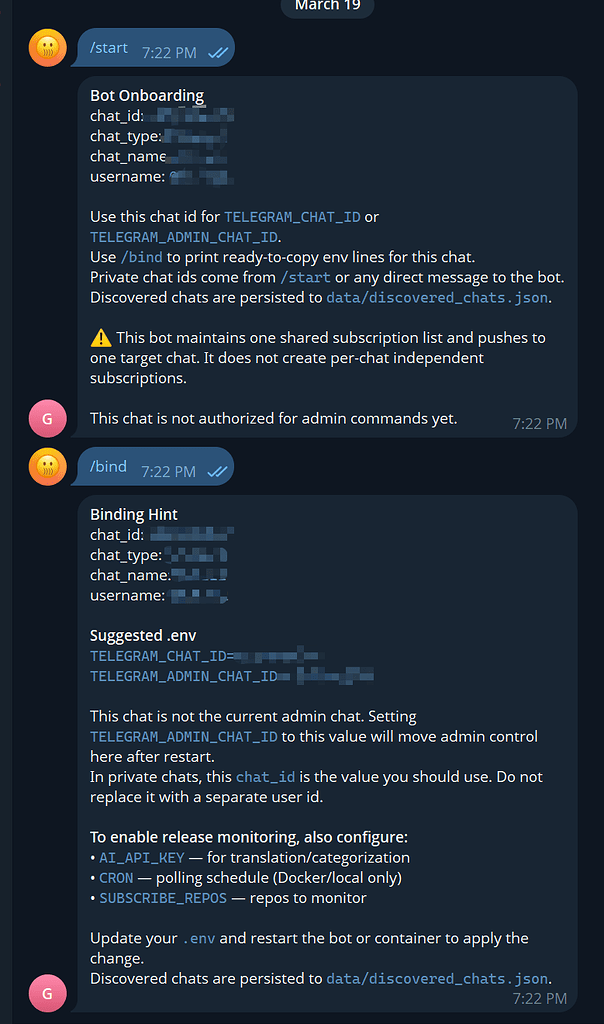 [开源自荐] 帮你监控Github仓库的Telegram Bot~ - 开发调优 - LINUX DO