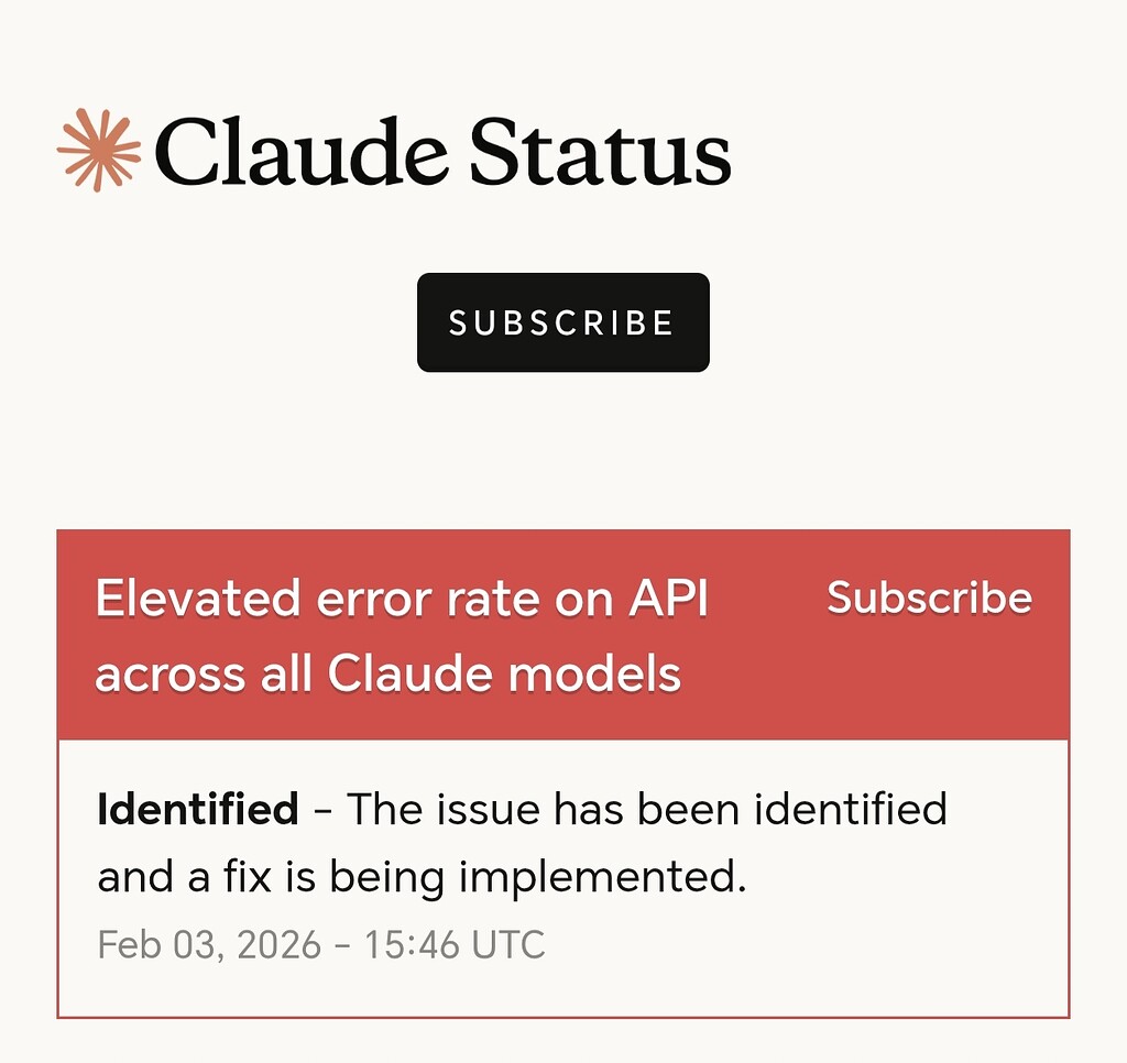 Anthropic 旗下 Claude 模型又又炸了！全模型故障，报错！3-2-2026 - 前沿快讯 - LINUX DO