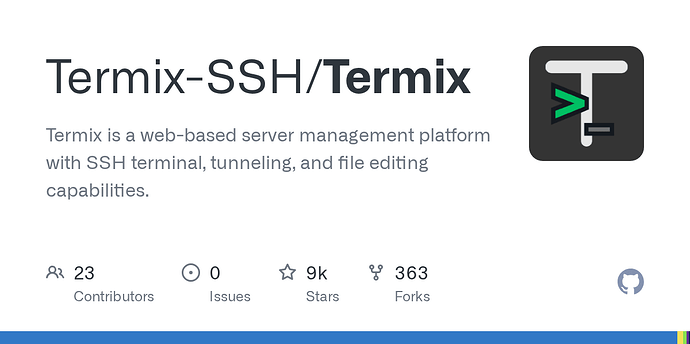 Termix —— SSH 自托管服务器搭建 - 搞七捻三 - LINUX DO