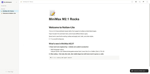 MiniMax M2.1正式发布 - 国产替代 - LINUX DO