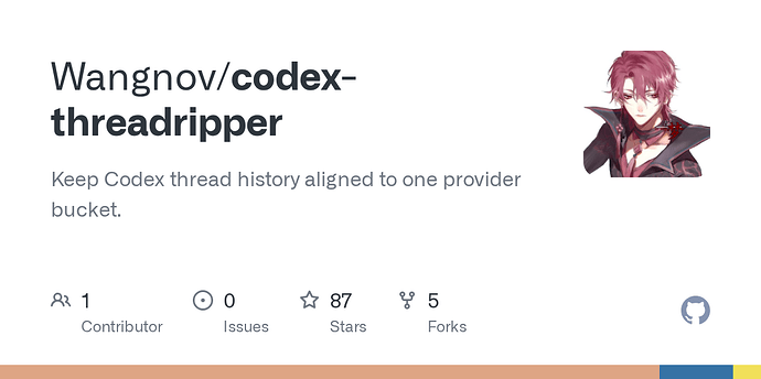 Codex app 官方/第三方 provider 切换会丢对话，给对话整回来会串真实provider，有无稳定方案？ - 开发调优 ...