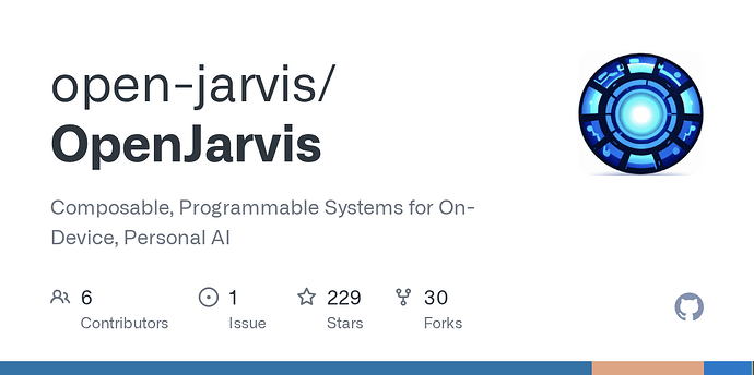 Jarvis Api OpenJarvis | by stanford scaling intelligence lab - 资源荟萃 - LINUX DO