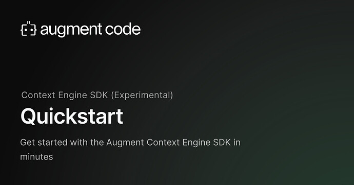 augment又开放SDK了 - 开发调优 - LINUX DO