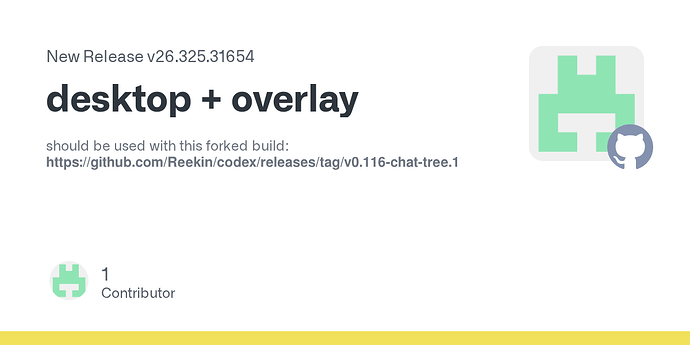 Codex Computer Use Overlay 给Codex添加了对话分支跳转的支持,分享下 - 开发调优 - LINUX DO