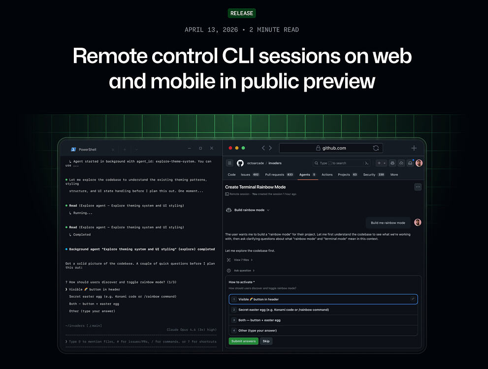 GitHub Copilot CLI推出远程控制功能，手机可实时监控并操控运行中的编程会话！ - 搞七捻三 - LINUX DO