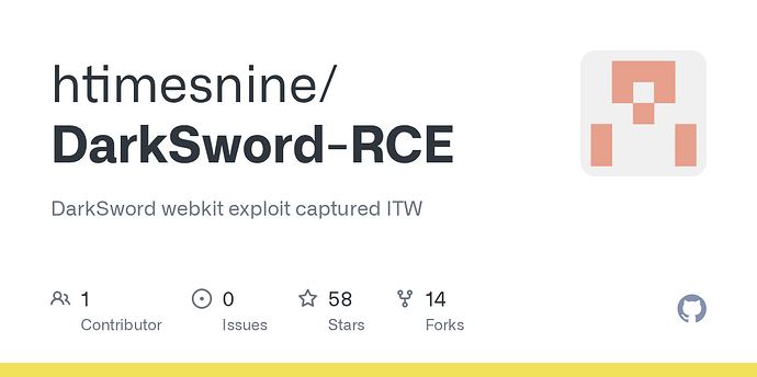 有人泄露了 DarkSword 的某个更新版本，并将其发布在 GitHub 上 - 前沿快讯 - LINUX DO