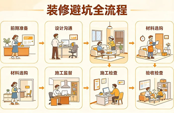装修避坑全流程图解，看懂每步陷阱与应对方法