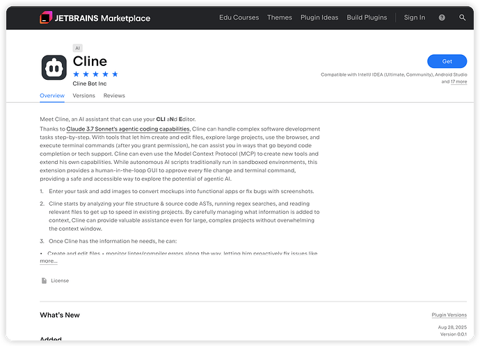 cline、kilo推出Jetbrains系列官方插件 - 前沿快讯 - LINUX DO