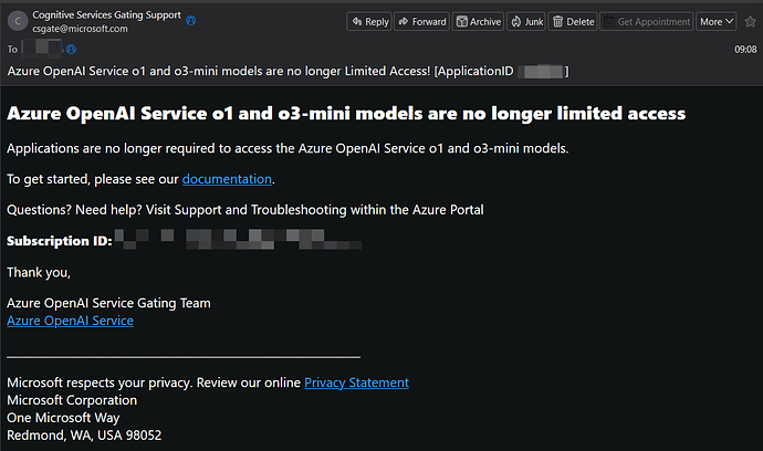 Mini Azure Azure OpenAI o1、o3-mini 模型不再限制访问 - 前沿快讯 - LINUX DO