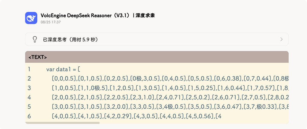 DeepSeek V3.1严重恶性bug：输出中随机带有「极」字 - 开发调优 - LINUX DO
