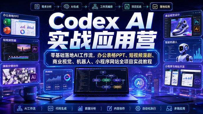Codex AI实战应用营|零基础落地AI工作流