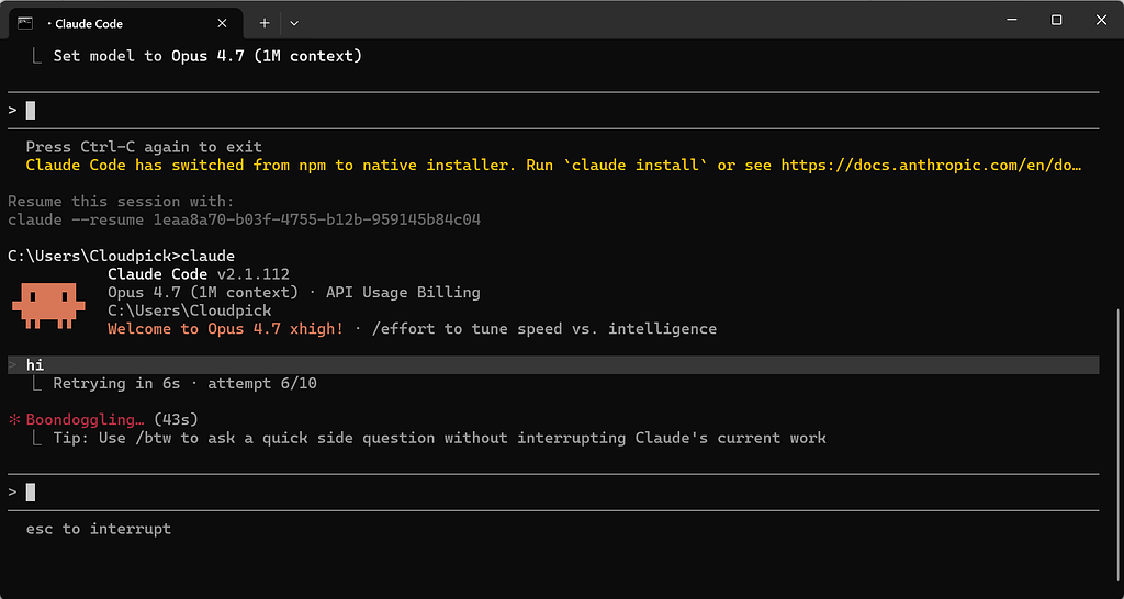 any 的opus4.7 - 搞七捻三 - LINUX DO