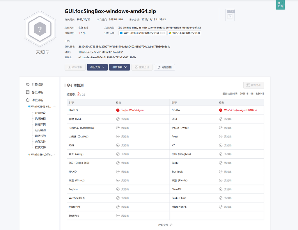 Sing Box Gui gui.for.singbox使用后风扇狂转,查杀后检测出木马 - 开发调优 - LINUX DO