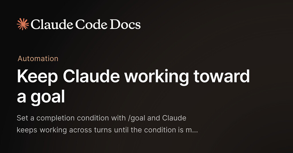 Claude Code 推出 /goal，我的 Codex /goal 已经跑了 2 天了，cc 会怎样呢？ - 前沿快讯 - LINUX DO