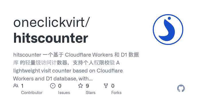 仅 CloudFlare Workers + D1 实现 带权限校验 的 访问计数 徽章和30天历史统计图 - 开发调优 - LINUX DO