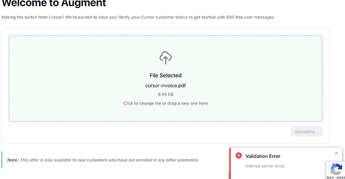 Cursor Pro Invoice 佬们 augment cursor invoice还能薅吗 我一直提示这个 - 搞七捻三 - LINUX DO