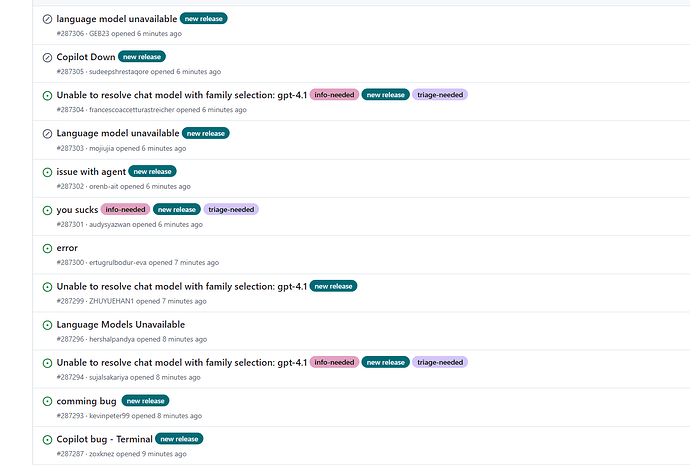 github copilot是崩了吗？模型一个也没了 - 开发调优 - LINUX DO