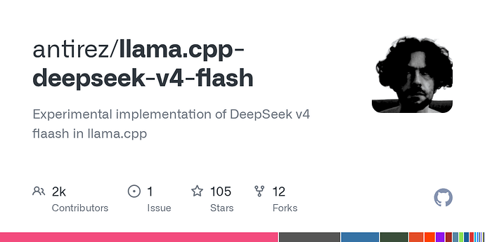 刚在本地搭建好了DeepSeek V4 Flash模型，分享下技术路径 - #4，来自 Maxing - 开发调优 - LINUX DO