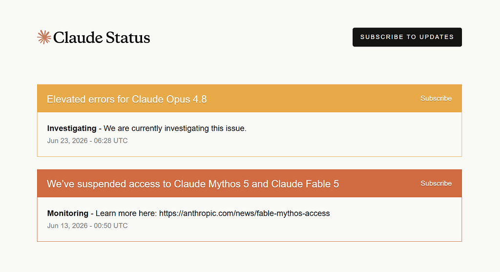 Claude Opus 4.8 又又又挂咯！23-6-2026 - 前沿快讯 - LINUX DO