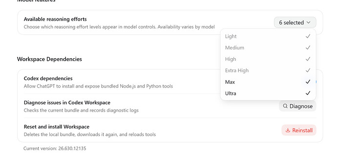 codex app 如何开启 ultra UI 呀 - 开发调优 - LINUX DO