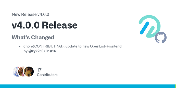 OpenList 发布了第一个4.0版本，佬友们可以去尝鲜啦 - 资源荟萃 - LINUX DO