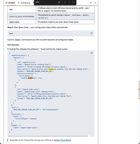 qwen cli 开启思考模式方法 - #2，来自 yeahhe - 开发调优 - LINUX DO